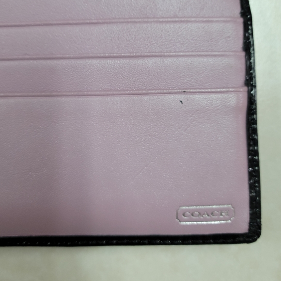 Authentic Coach Long Wallet Black Purple - Classic Design, Well-Maintained - Picture 7 of 13